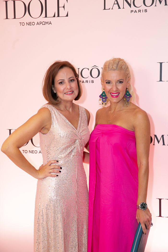 Η Ιωάννα Φατούρου (Marketing Manager Lancôme) και η Εύη Φραγκάκη.