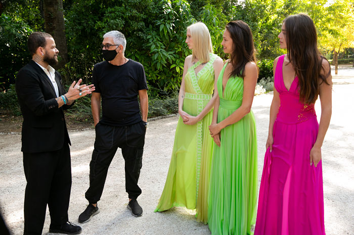 Ο Γιάννης Τόγκος Kathy Heyndels με το Team και τα μοντέλα από το Πολωνικό Next Top Model.